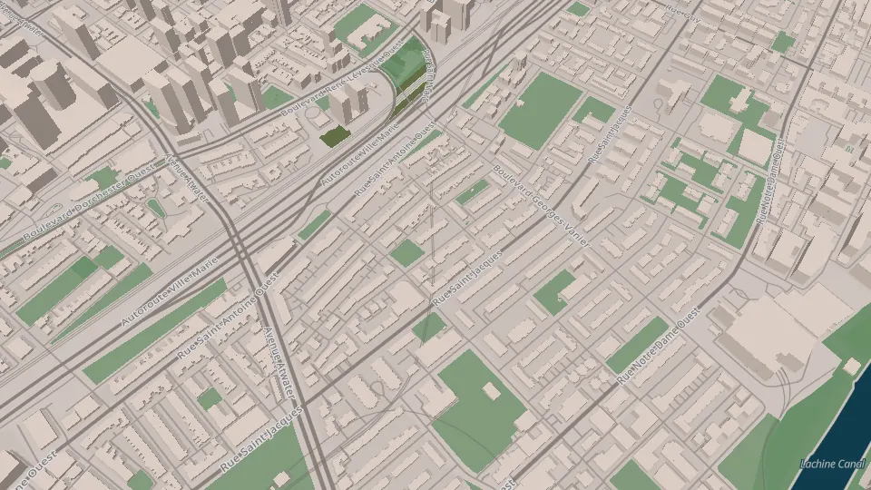 Les environs de Rue St-Antoine O.